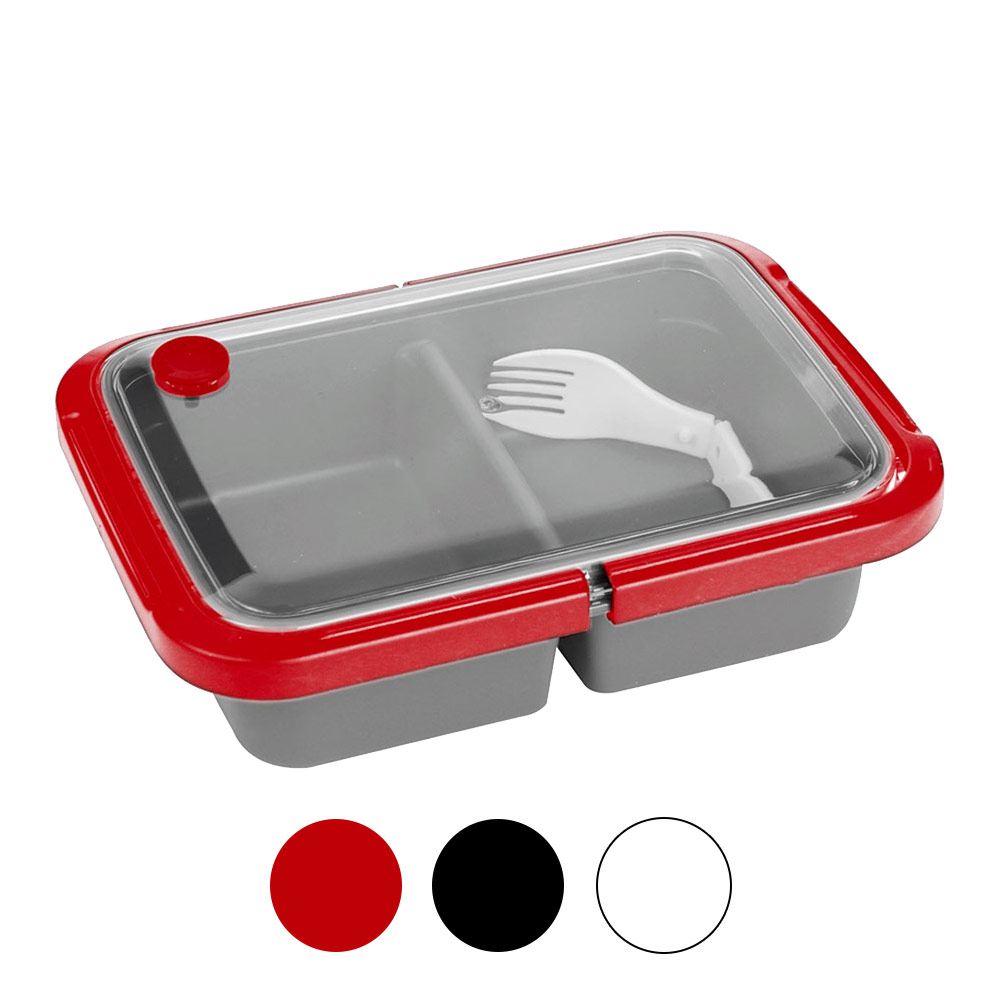 Lunch box 2 compartiments 80cl Blanc Chez Rentreediscount Cartables